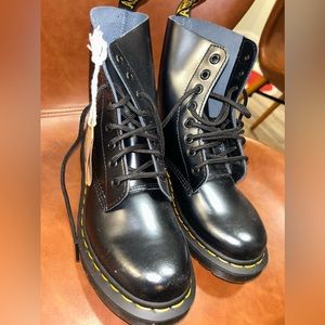Metallic Dark Blue Doc Martens NWT